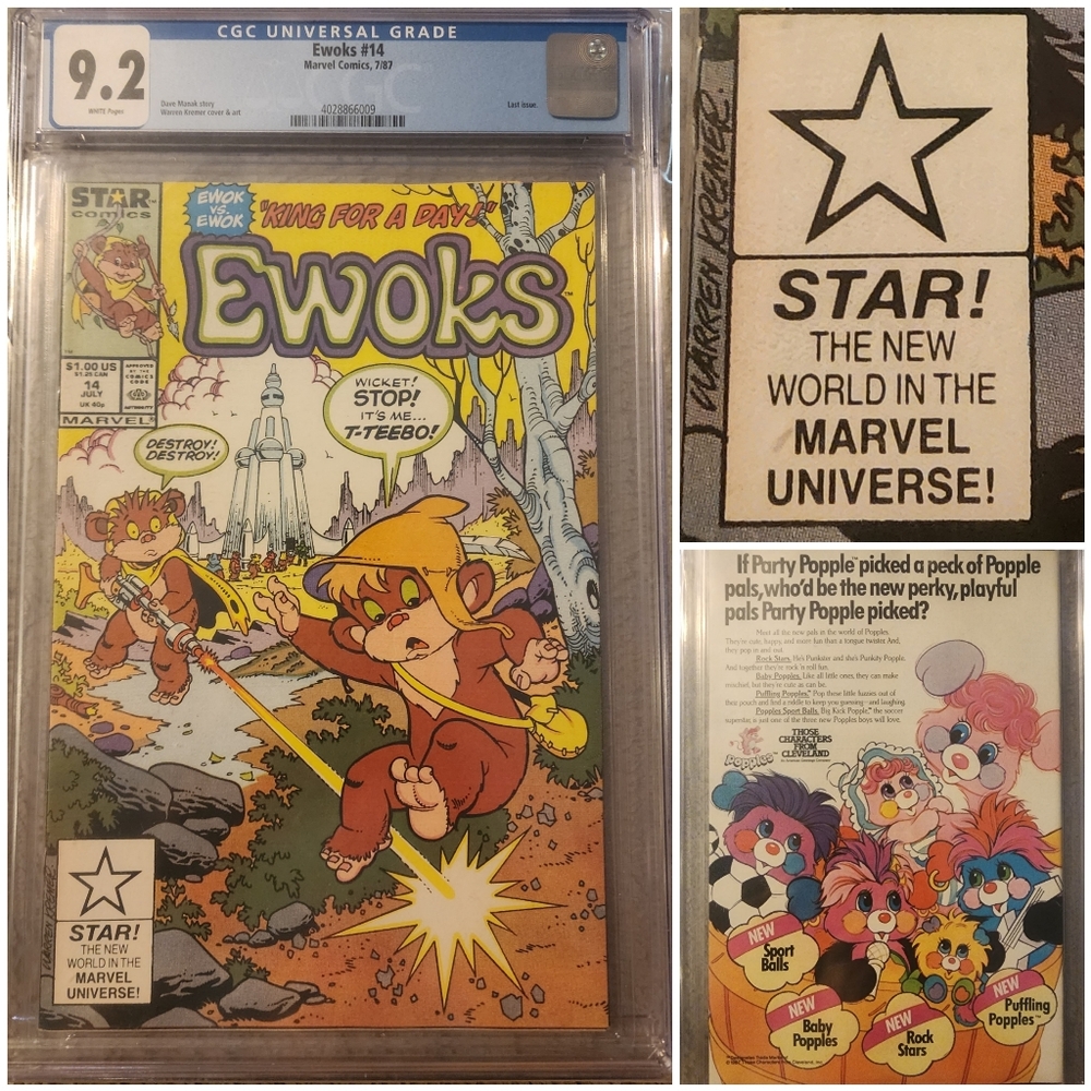 EWOKS (STAR WARS) (1980s Series) #14 CGC 9.2 Wicket Weebo Star Edition Comic!